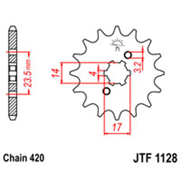 JT JT Gear Box Sprockets G/B 1129-13